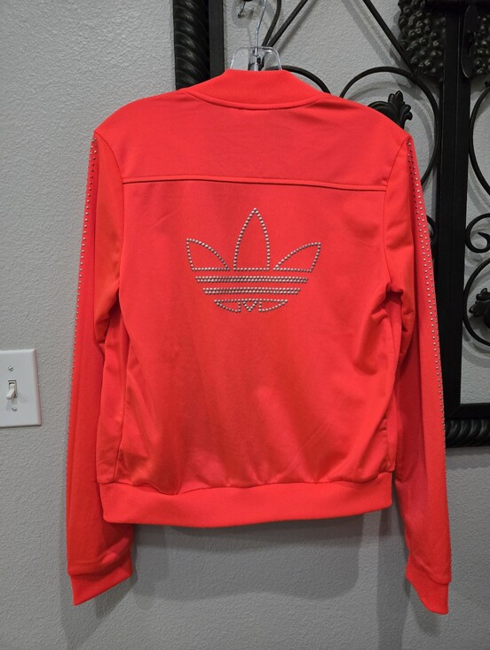 adidas Jackets & Blazers - LIMITED EDITION!!! Fluorescent Orange Trefoil Adidas Jacket